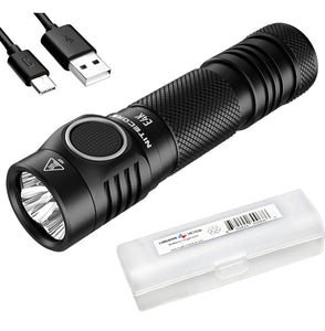 Nitecore E4K 4400 Lumen EDC Compact Rechargeable Flashlight with LumenTac Organizer