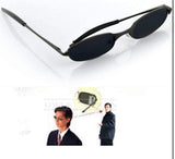 Spy Sunglasses,Rear Mirror View Rearview Behind Anti-Tracking Monitor UV Glasses (Black)