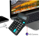 Calculator WiFi Camera, HD Mini Camera Wireless Video Camera, Cloud Storage Video Recorder Support AI Humen Detection for Home Security