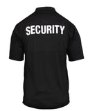 ROTHCO MOISTURE WICKING SECURITY POLO SHIRT WITH BADGE