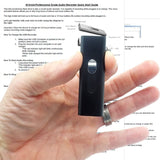 Small Mini Voice Activated Audio Recorder | 188 Hour Storage Capacity (16GB) | 15 Hour Battery