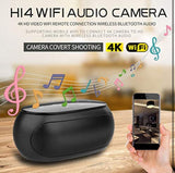 Mini Speaker Camera, HD 4K Video Recorder, Music Player Wireless WiFi, Bluetooth, Loop Recording,