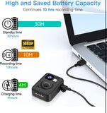 Body Mounted Camera 64G WiFi Version GPS 8-10H Recording Body Worn Cam .66 inch LCD Screen Big Button for Recording
