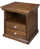 Lincoln Nightstand with Concealed Compartment, Concealment Furniture, Mocha