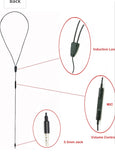 earpiece Wireless Hidden Ccovert Earphone kit for Phone Call and Music(with Earpiece and Inductive Loop)