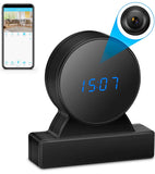 Hidden Camera Clock HD True 1080P Wireless Spy Camera WiFi Nanny Cam