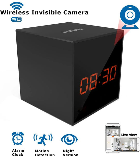 Wireless WiFi Spy Hidden Clock Camera- Auto Night Vision Camera,Motion Detection