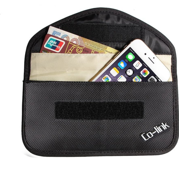 Cell Phone Anti-Tracking Anti-Spying GPS RFID Signal Blocker Pouch Case Bag Handset Function Bag (Black)