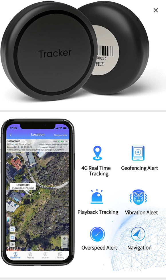 GPS Trackers, Full Global Coverage GPS Tracker for Vehicles, Mini Magnetic Tracking Devices, for Vehicle, Asset, Fleet, Elderly and More. Monthly fee Required
