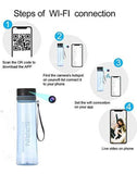 Hidden Spy Camera, HD 1080P Water Bottle Portable WiFi Camera with Cell Phone APP Remote Video Recorder Support Motion Detection for Sport,Home,Office Security (Brown)