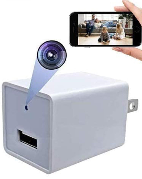 USB Hidden Spy Charger Camera WiFi Live Streaming - 1080P HD Camcorder with Remote View, Motion Detection, Pet Nanny Spy Security Cam, Support 128GB SD