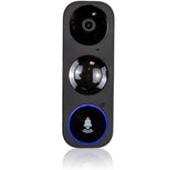 3MP Wi-Fi Video Doorbell ONVIF Compliant IP Camera with 2 Way Audio,