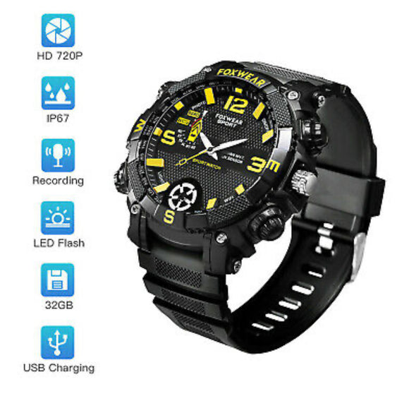 Hidden Spy Camera Video Recorder Waterproof Sport Watch