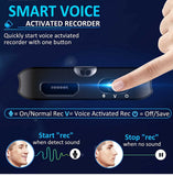 Mini Voice Recorder, Ultra Small 16GB Magnetic Voice Activated Recorder with 192 Hours Recording Capacity, Digital Voice Recorder Recording Device for Lecture Interview Meeting