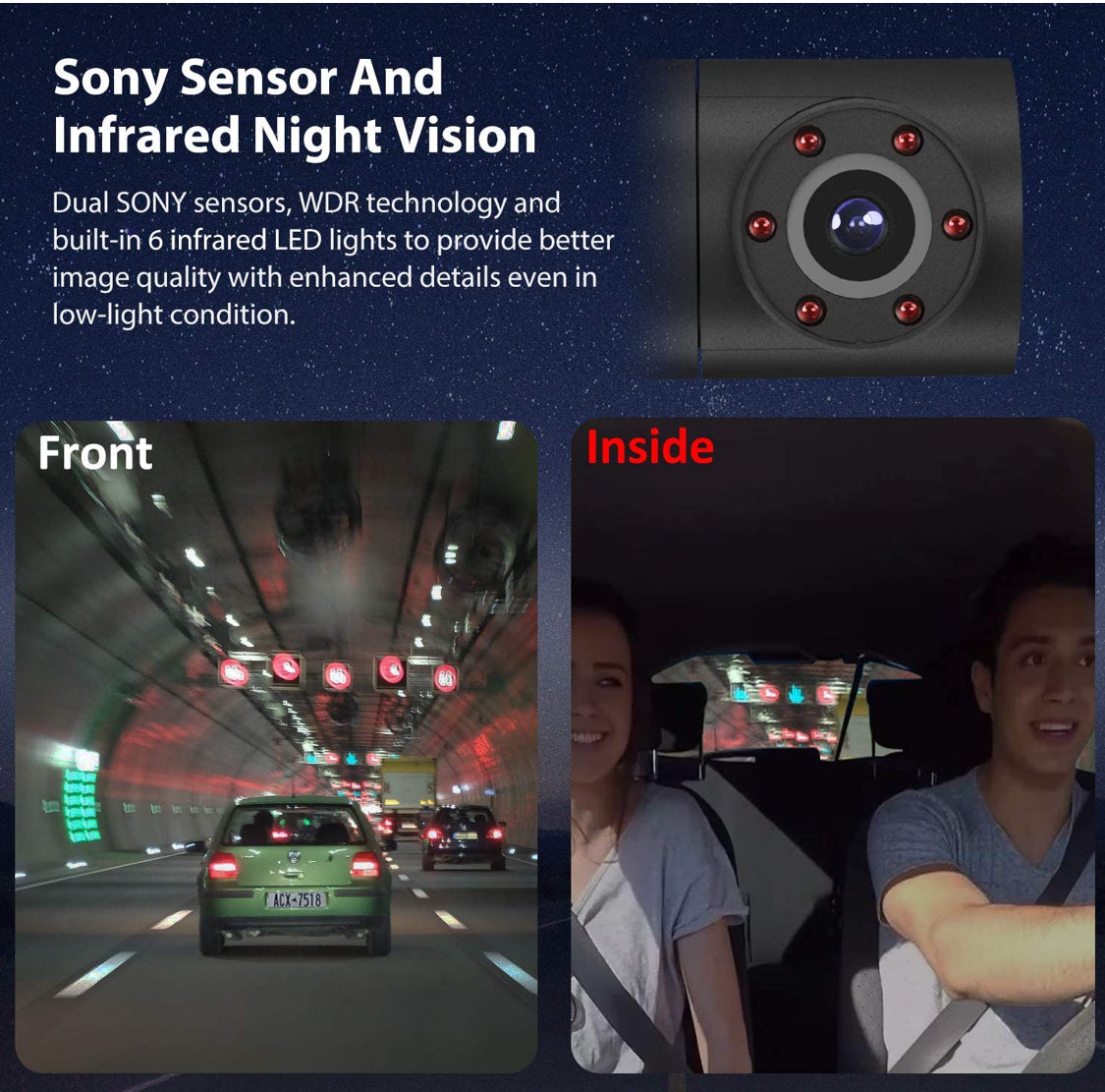 Dash Cam, FHD 1080P WiFi Car Camera, Mini Dash Camera for Car with Night  Vision, 2.45 IPS Screen, Parking Monitor, WDR, Loop Recording, G-Sensor