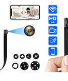 Spy Camera, 4K HD WiFi Hidden Camera, DIY Tiny Wireless Spy Cam, Mini Camera for Home Surveillance Security Cameras Recorder with Motion Detection for Indoor Outdoor(2.4GHZ Only, No Night Vision