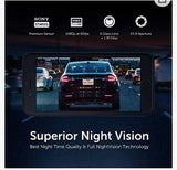 Wi-Fi Car Dash Camera | Sony Night Vision Sensor | Dashboard Camera Recorder with GPS | Snapshot Button | Parking Mode