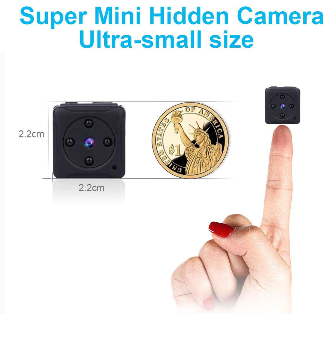 Niyps 1080p portable small hd best sale nanny cam
