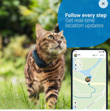 GPS Cat Tracker - Location & Activity, Unlimited Range & Works with Any Collar (Dark Blue) (TRAMINDB)