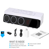 Hidden Spy Camera in Bluetooth Speaker with Stronger Night Vision,YuanFan Wireless Hd 1080P Nanny Cam, Motion Detection WiFi Smart Security Monitoring Home Office Shop