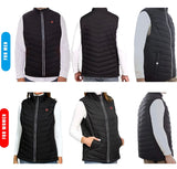 Electric Heated Vest, Puffer Vest, Lightweight USB Heated Vest for Men Women for Motorcycle, Hunting, Running, Golf
