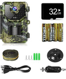 Hunting Camera with 120°Wide-Angle Motion Latest Sensor View 0.2s Trigger Time Trail Game Camera with 940nm No Glow and IP66 Waterproof 2.4” LCD 48pcs for Wildlife Monitoring