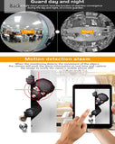 Security Light Bulb Camera, Kingvision Wireless WiFi Fisheye 360° Wide Angle Panoramic