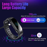 Voice Recorder Watch Voice Activated Recorder with 25 Hours Continuous Recording Time, MP3 Recorder with Timing Recording Audio Device (32GB)