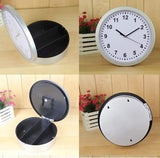 Wall Clock with Hidden Safe 10" Wall Clock Diversion Safe Wall Clock for Secret Stash Money