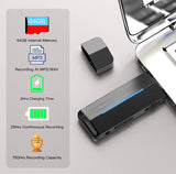 64GB Mini Voice Activated Recorder,Taheng Small Recording Device with 750 Hrs Recording Capacity,USB Digital Audio Recorder for Lecture Interview Meeting Class