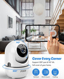 Security Camera 2K Cameras for Home Security with Night Vision, Two-Way Audio,Motion Detection, Phone APP,Remote Contol Indoor WiFi Camera,Ideal for Baby Monitor/ Pet Camera