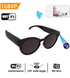 WiFi Sunglasses Sports Camera, HD 1080P Wireless Remote Video Glasses Camera Wide Angle Mini DV Camera Support iOS/Android