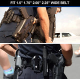 Handcuff Case Fit ASP Handcuffs & Hinged Handcuffs & Chain Handcuffs|MOLLE/Belt Clip Available |Law Enforcement Cuff Holder| Strap Removable&Retention Adjustable,1.5&1.75&2.0&2.25'' Duty Belt