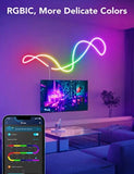 Govee RGBIC Neon Rope Light, 16.4ft Rope Lights with Music Sync, Creative DIY Design, Works with Alexa and Google