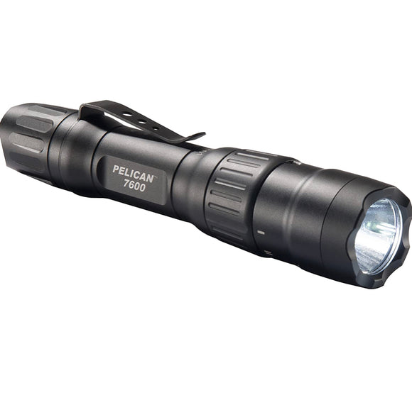 7600 Rechargeable Tactical Flashlight (Black)