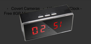 › Covert Cameras › HCNV1080PClock - Free 8GB MicroSD Card!